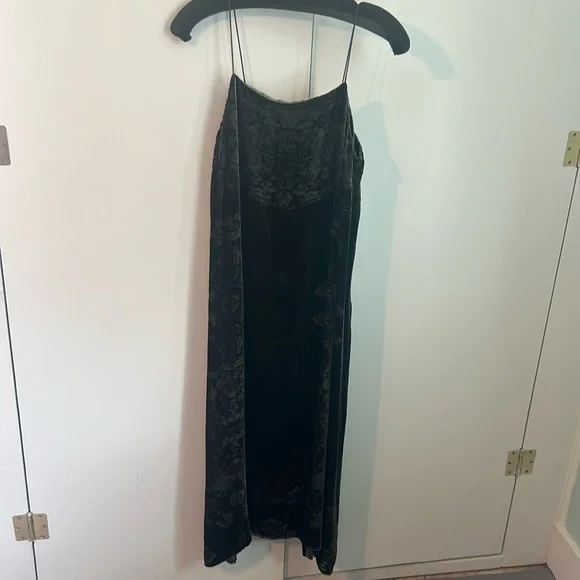 Floreat | Dresses | Floreat By Anthropology Olive Green Velvet Dress |  Poshmark